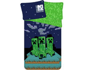 Minecraft Dekbedovertrek, Sssleep Tight - Eenpersoons - 140 x 200 + 70 x 90 cm - Katoen