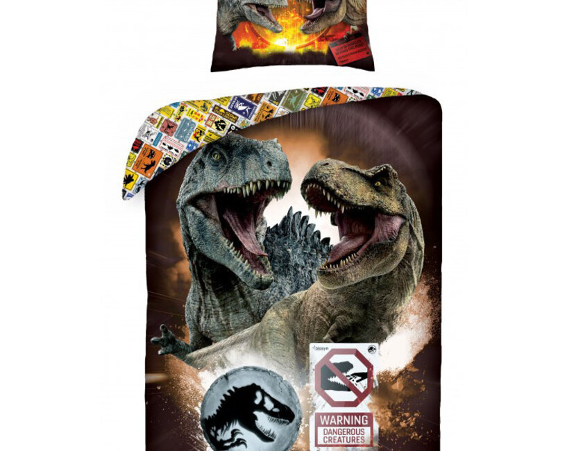 Jurassic World Dekbedovertrek, Dominion - 140 x 200 cm + 70 x 90 cm - Katoen
