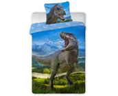 Dinosaurus Dekbedovertrek, T-Rex - 140 x 200 cm + 70 x 90 cm - Katoen