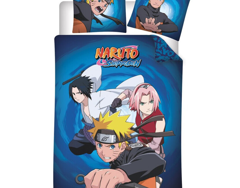 Naruto Dekbedovertrek, Kyuubi - 140 x 200 cm / 65 x 65 cm - Katoen