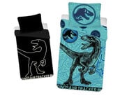 Jurassic World Dekbedovertrek, Tracker Glow in the Dark - 140 x 200 cm + 70 x 90 cm - Katoen