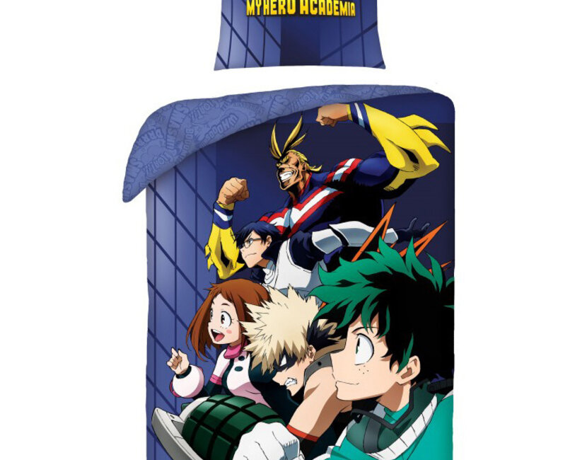 My Hero Academia Dekbedovertrek, All Might - 140 x 200 cm + 70 x 90 cm - Katoen