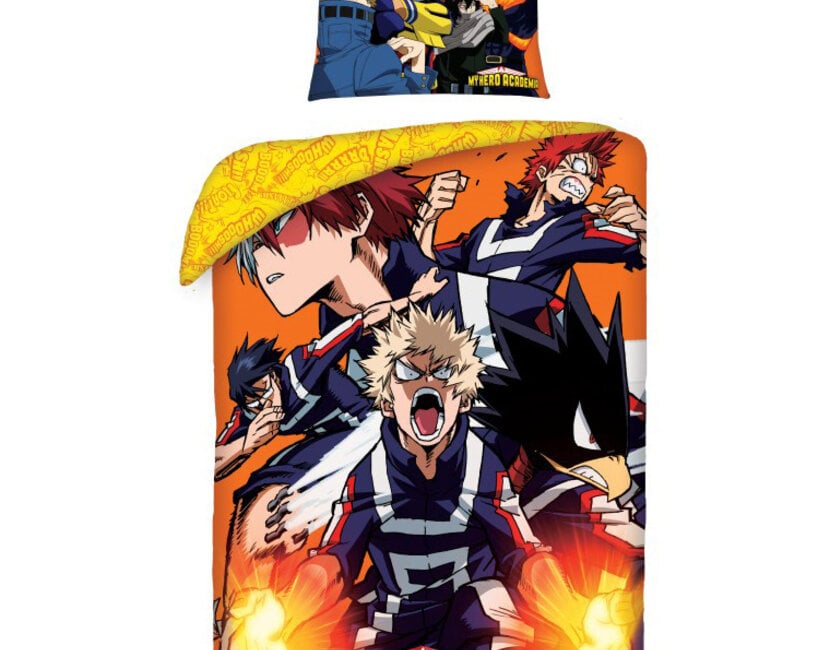 My Hero Academia Dekbedovertrek, Heroes Rising - 140 x 200 cm + 70 x 90 cm - Katoen