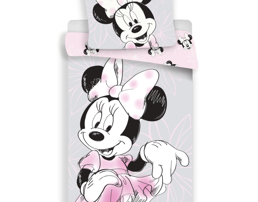 Disney Minnie Mouse Dekbedovertrek, Beautiful - 140 x 200 cm + 70 x 90 cm - Katoen