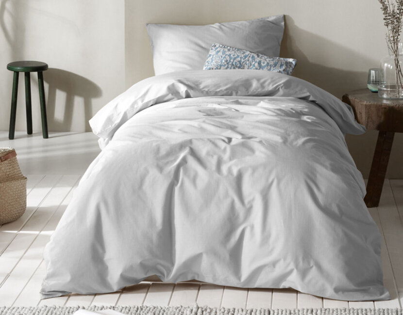 Moodit Dekbedovertrek, Basil Silver - 140 x 220 + 60 x 70 cm - Katoen