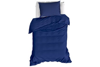 Moodit Dekbedovertrek Basil Navy Bleu - Katoen