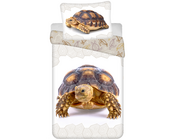 Animal Pictures Dekbedovertrek, Schildpad - Eenpersoons - 140 x 200 + 70 x 90 cm - Katoen