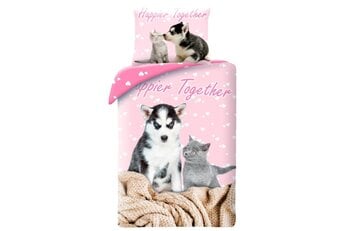 Animal Pictures Dekbedovertrek Happier Together - Katoen