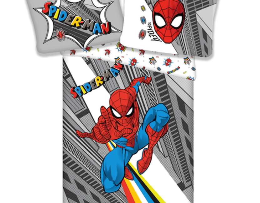 Spider-Man Dekbedovertrek, Pop - 140 x 200 cm + 70 x 90 cm - Katoen