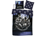 Harry Potter Dekbedovertrek, Logo - Eenpersoons - 140 x 200 cm + 63 x 63 cm - Polyester