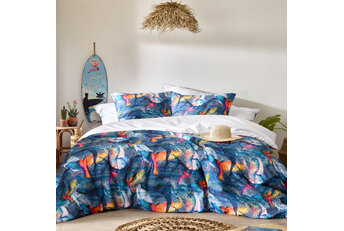 De Witte Lietaer Dekbedovertrek Whales Deep Blue