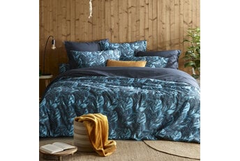 De Witte Lietaer Dekbedovertrek Musa Midnight Blue- Eenpersoons