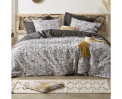 De Witte Lietaer Dekbedovertrek, Cuzco Stone Grey - 140 x 220 cm + 60 x 70 cm - Katoen Perkal