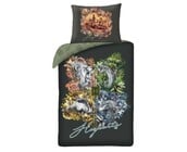 Harry Potter Dekbedovertrek, Zweinstein Logo - 140 x 200 cm + 70 x 90 cm - Katoen