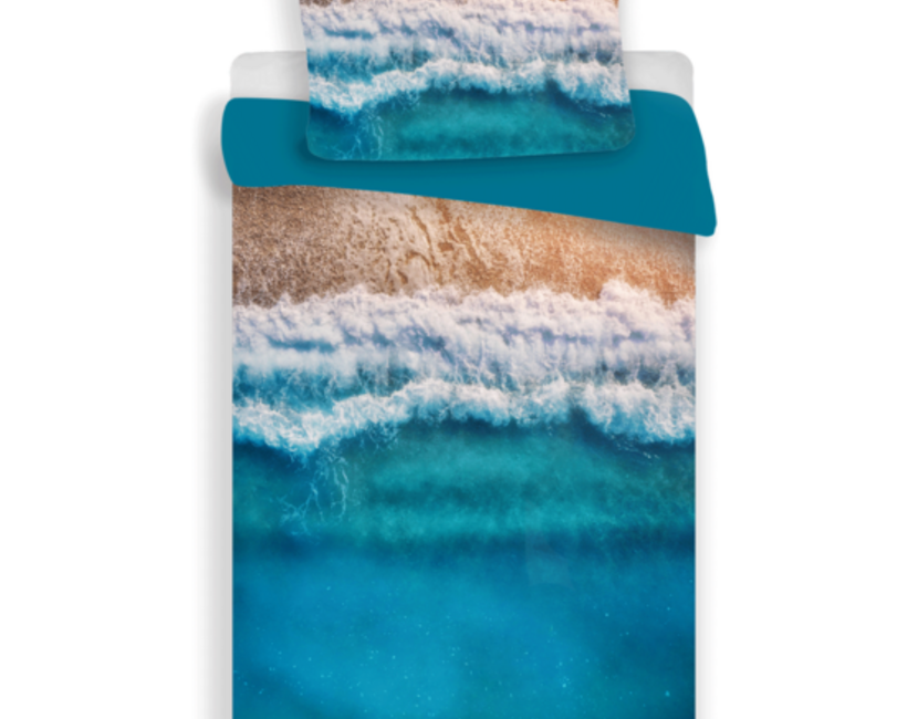 Beach Dekbedovertrek, Tropical Holiday - 140 x 200 + 70 x 90 cm - Polyester