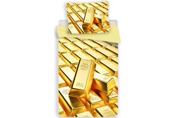 Goud Dekbedovertrek Gold Bars - Polyester