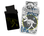 Dinosaurus Dekbedovertrek - T-Rex Glow in the Dark - 140 x 200 + 70 x 90 cm - Katoen