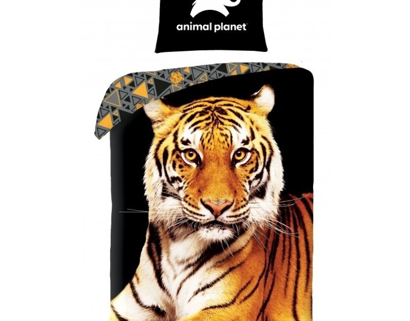 Animal Planet Dekbedovertrek Tijger - Eenpersoons - 140 x 200 + 70 x 90 cm - Katoen