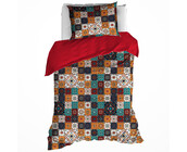 DWL Dekbedovertrek  ankara red dahlia 140x200/220+60x70