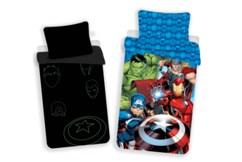 Marvel Avengers Dekbedovertrek Glow in the Dark - Katoen
