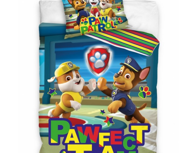 PAW Patrol Dekbedovertrek, Pawfect Team - 140 x 200 + 70 x 90 cm - Katoen