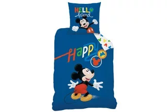Disney Mickey Mouse Dekbedovertrek Happy - Katoen