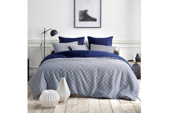 De Witte Lietaer Dekbedovertrek Katoen Satijn Eloise - Blauw