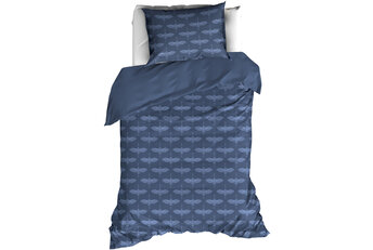 De Witte Lietaer Dekbedovertrek Crane Blue - Flanel