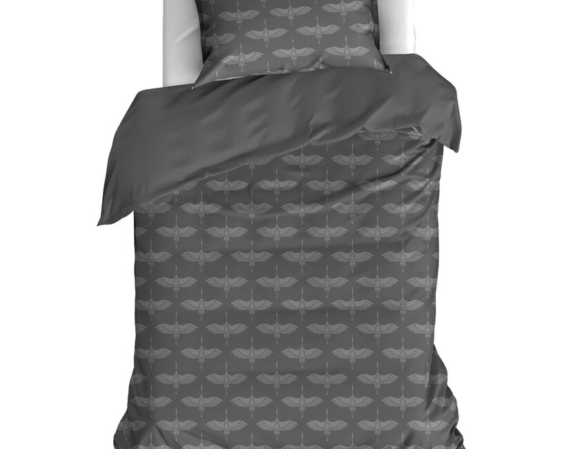 De Witte Lietaer Dekbedovertrek Katoen Flanel, Crane - 140 x 200/220 + 60 x 70 cm