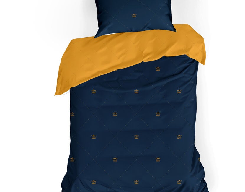 Dekbedovertrek Rex 100% katoen satijn mood indigo 140x220 + 60x70