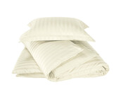 De Witte Lietaer Dekbedovertrek Katoen Satijn, Zygo Ivory - 140 x 220 + 60 x 70 cm