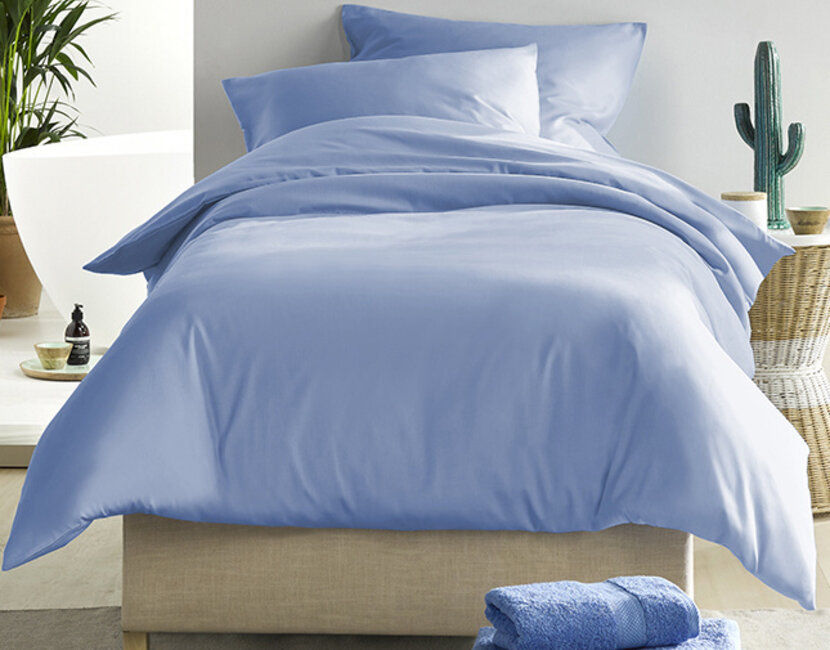 De Witte Lietaer Dekbedovertrek Katoen Satijn, Olivia Serenity - 140 x 200/220 + 60 x 70 cm