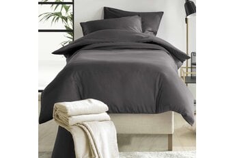 De Witte Lietaer Dekbedovertrek Katoen Satijn Olivia - Grijs