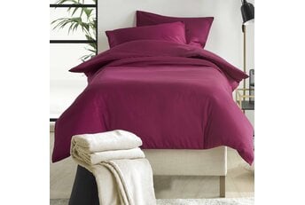 De Witte Lietaer Dekbedovertrek Katoen Satijn Olivia - Rood