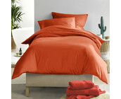 De Witte Lietaer Dekbedovertrek Katoen Satijn, Olivia Rooibos - 140 x 200/220 + 60 x 70 cm