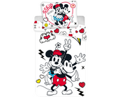 Disney Minnie Mouse Dekbedovertrek Retro Heart - 140 x 200 cm + 70 x 90 cm - Polyester