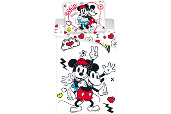 Disney Minnie Mouse Retro Heart Dekbedovertrek - Multi