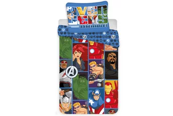 Marvel Avengers Cartoon Dekbedovertrek - Multi