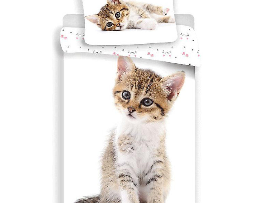 Animal Pictures Dekbedovertrek Kitten 140 x 200 + 70 x 90 cm - Katoen