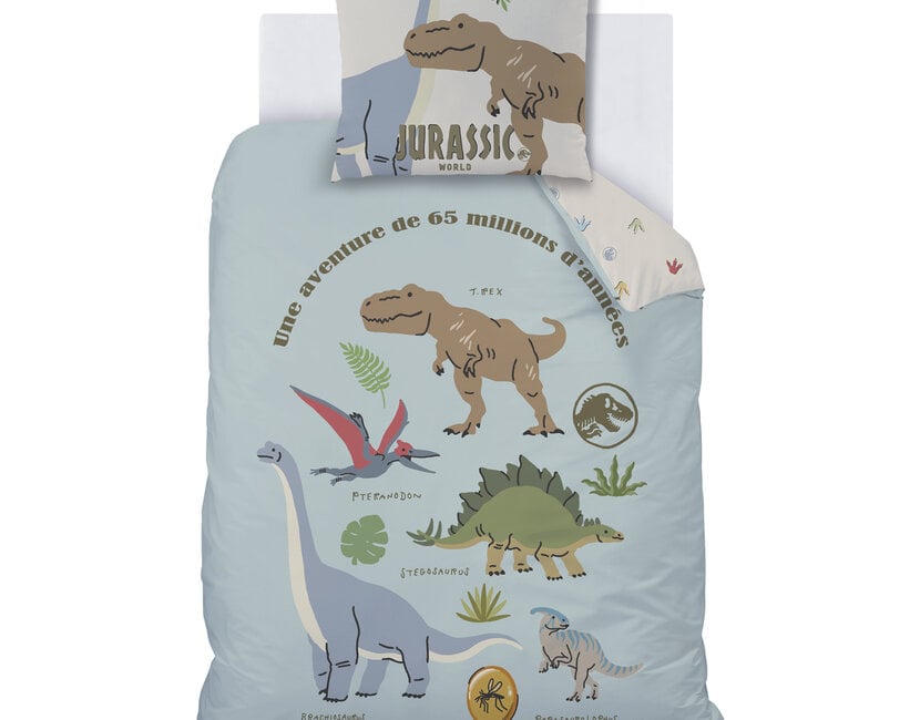 Jurassic World Dekbedovertrek Sicju - 140 x 200 + 63 x 63 cm - Katoen