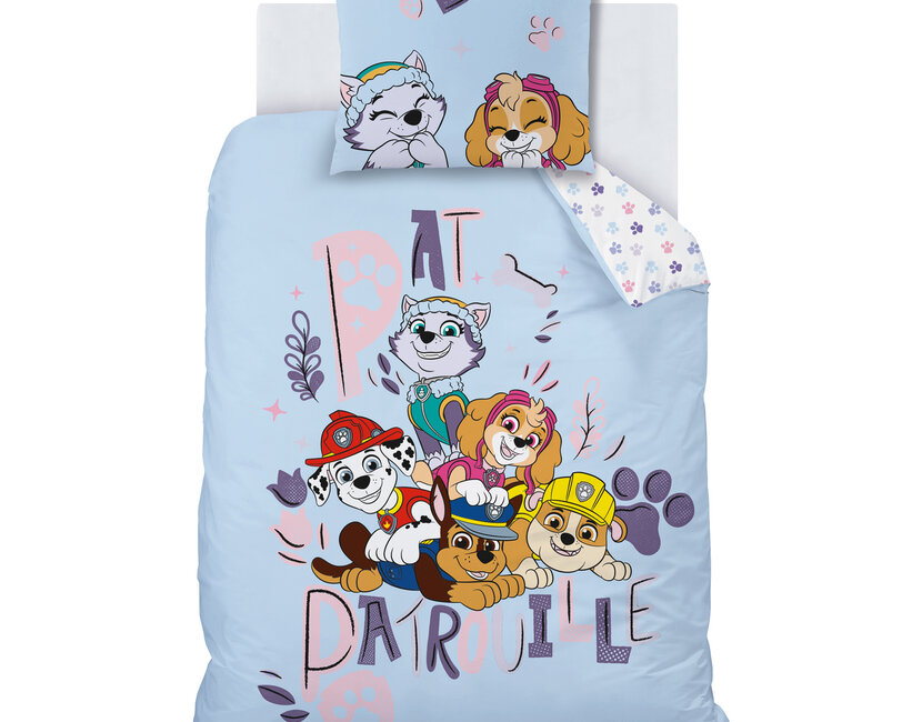 Paw Patrol Dekbedovertrek Waf - 140 x 200 + 63 x 63 cm - Katoen