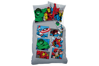 Marvel Avengers Dekbedovertrek Comics - Katoen