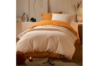 De Witte Lietaer Dekbedovertrek Cleo Copper - Katoen Flanel