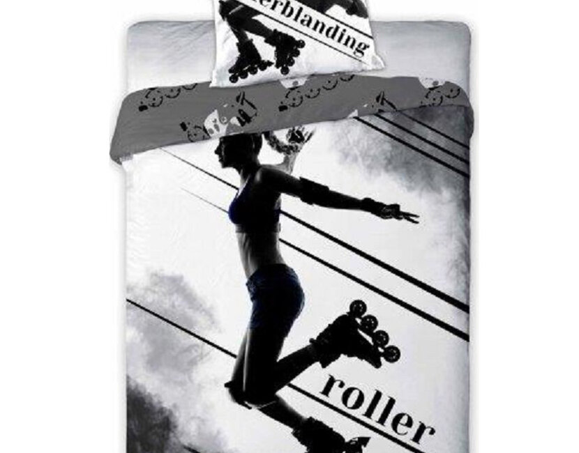 Sport Dekbedovertrek Rollerblade - 140x200 + 70x90cm - 100% katoen
