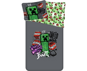 Minecraft Dekbedovertrek, Metro Art - Eenpersoons - 140 x 200 + 70 x 90 cm - Katoen