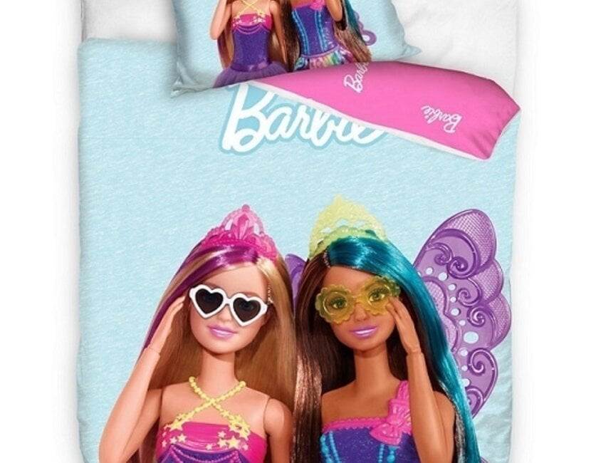 Barbie Dekbedovertrek, Smile - Eenpersoons - 140 x 200 + 60 x 70 cm - Katoen