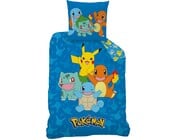 Pokémon Dekbedovertrek, Goodbye - Eenpersoons -140 x 200 + 63 x 63 cm - Katoen