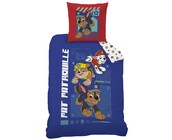 Paw Patrol Dekbedovertrek, Patou - Eenpersoons -140 x 200 + 63 x 63 cm - Katoen