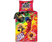 Miraculous Dekbedovertrek, Lucky Charm - Eenpersoons - 140 x 200 cm - Katoen