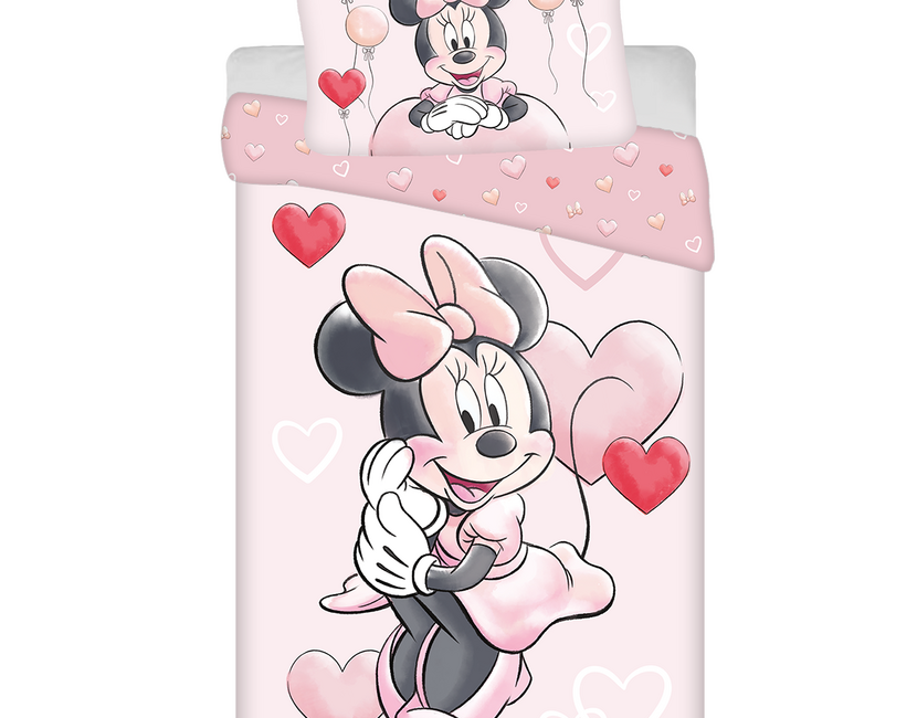 Disney Minnie Mouse Dekbedovertrek Ballon - 140 x 200 cm / 70 x 90 cm - Katoen
